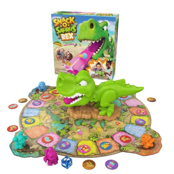 Spin Master Games, Snack-O-Saurus Rex Board Game For Dinosaur Fans, for Ages 5+ - Picture 1 of 4